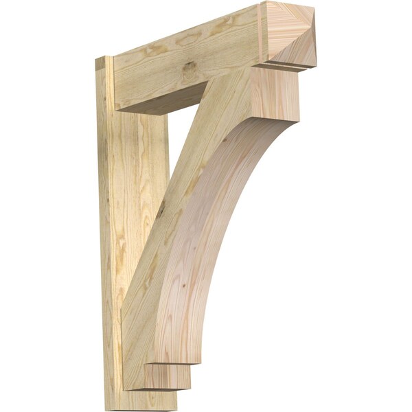 Ekena Millwork Imperial Arts & Crafts Rough Sawn Outlooker, Douglas Fir, 8"W x 32"D x 38"H OUT08X32X38IMP03RDF - main